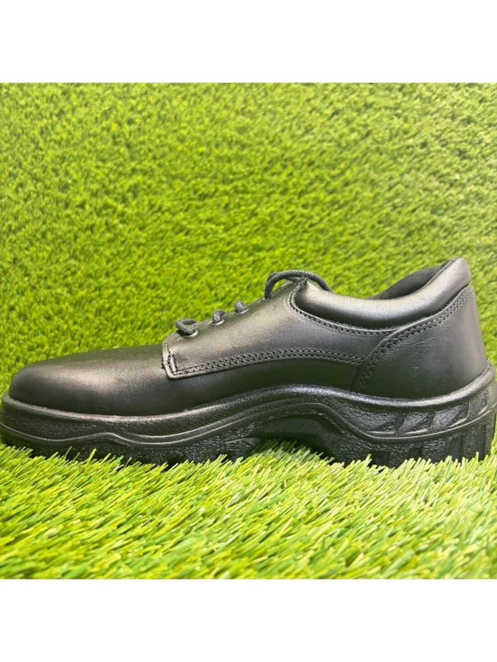 Rocky TMC 5000 Mens Size 10.5 Black Leather Slip-Resistant Oxford Work Shoes